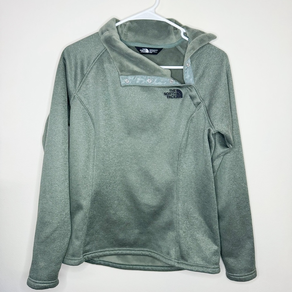 The North Face Women's Sage Green Fleece Pullover Hoodie